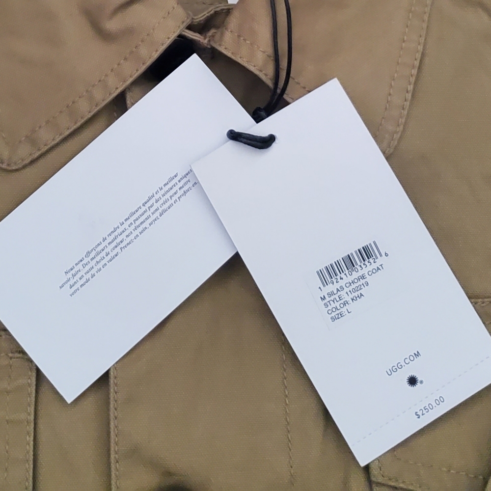 UGG Silas Chore Cargo Utility Outdoor Pocket Khaki Jacket - Picture 10 of 10